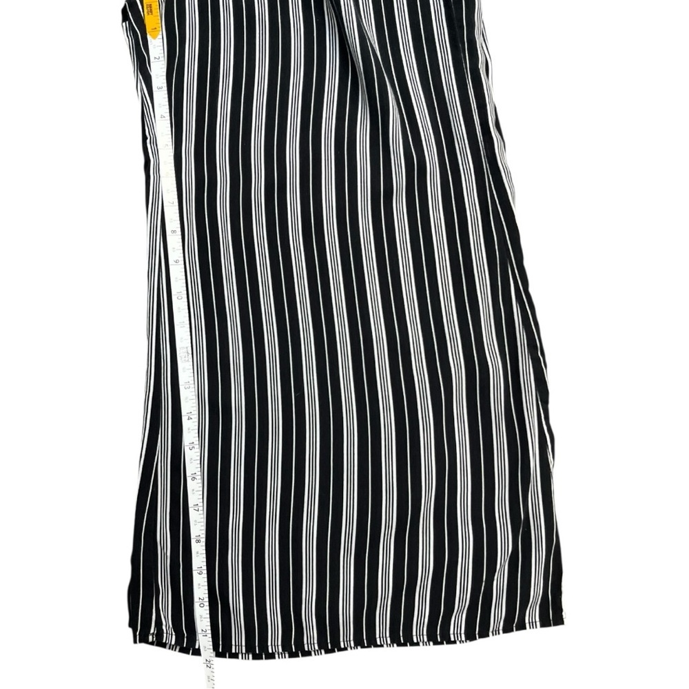 Hollister Navy Striped Wide Legged Cropped Palazzo Pants Size Small Clean Girl - Picture 8 of 9